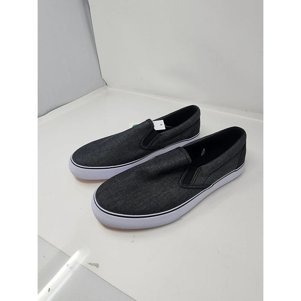 Goodfellow & Co Mens Phillip Slip On Shoes Gray Canvas Casual Size 10